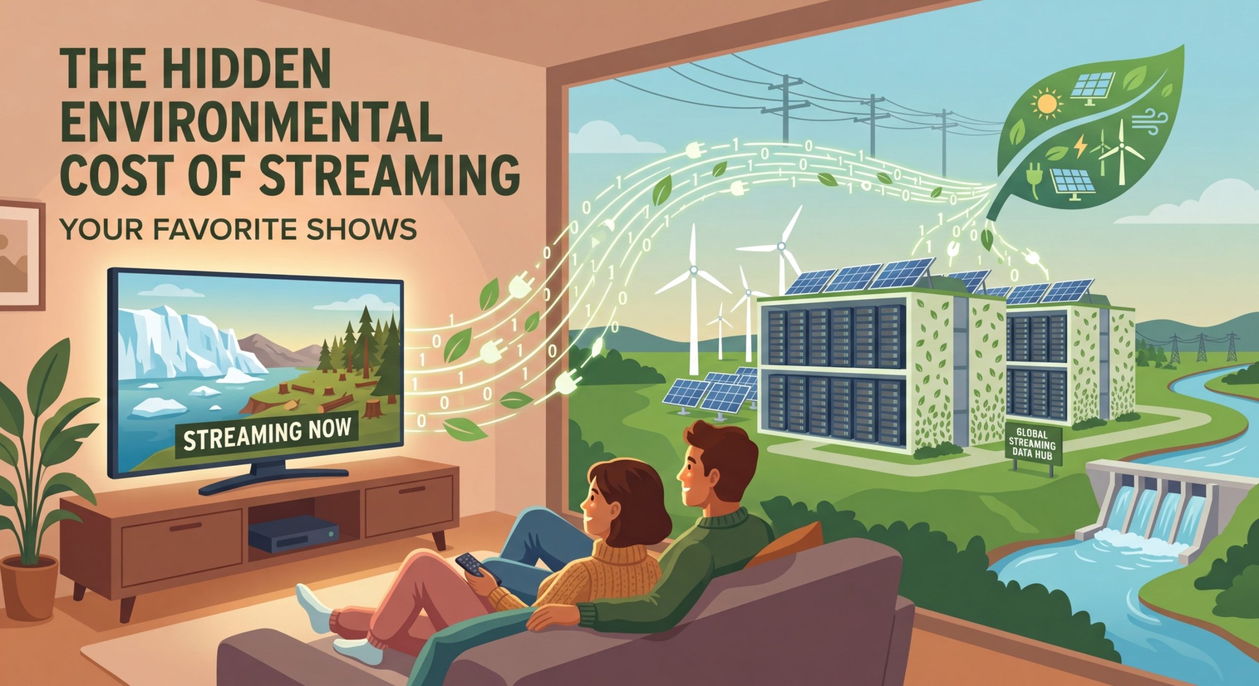 The Hidden Environmental Cost of Streaming Your Favorite Shows - Illustration 1