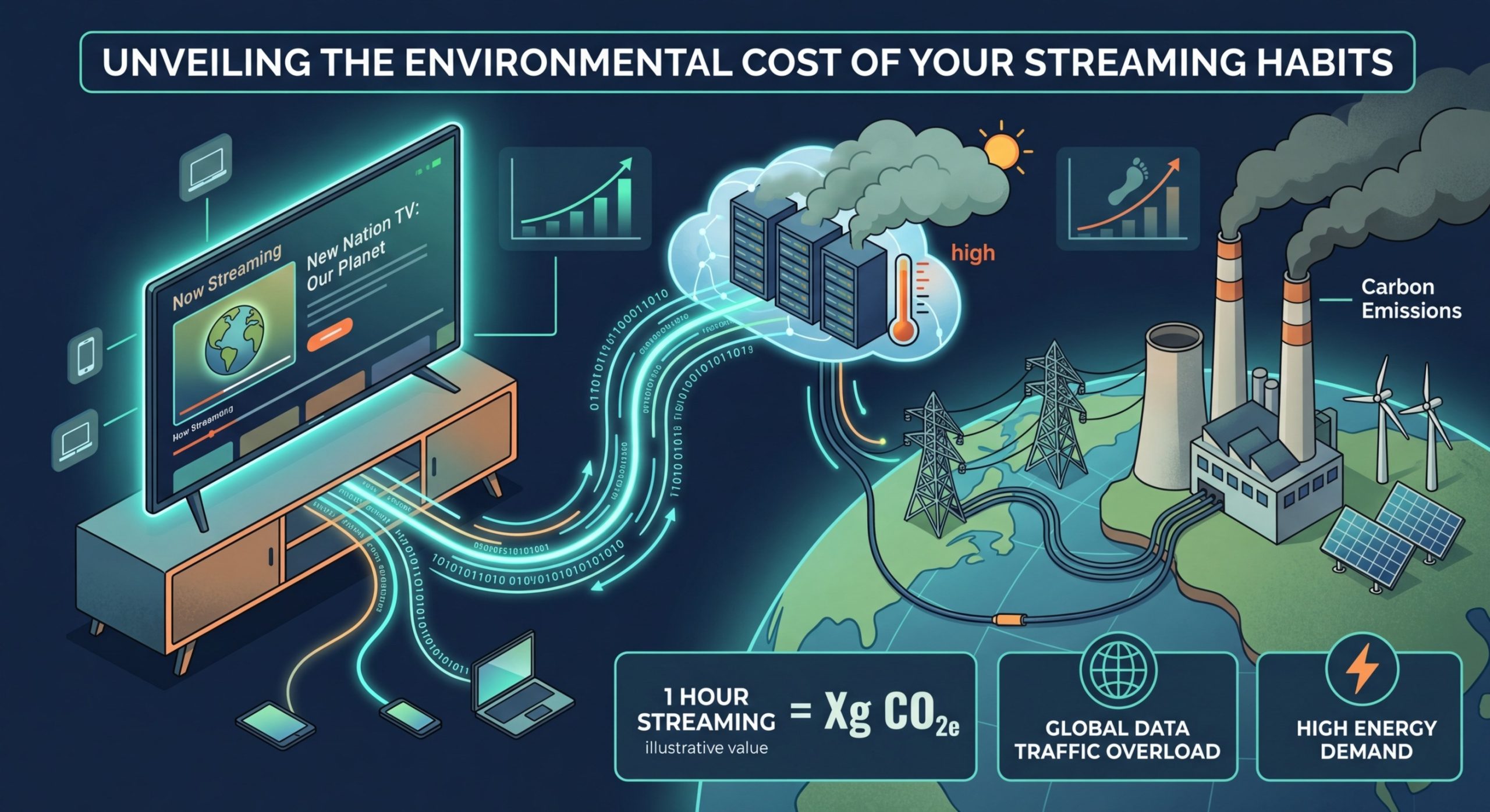 The Hidden Environmental Cost of Streaming Your Favorite Shows - Illustration 2