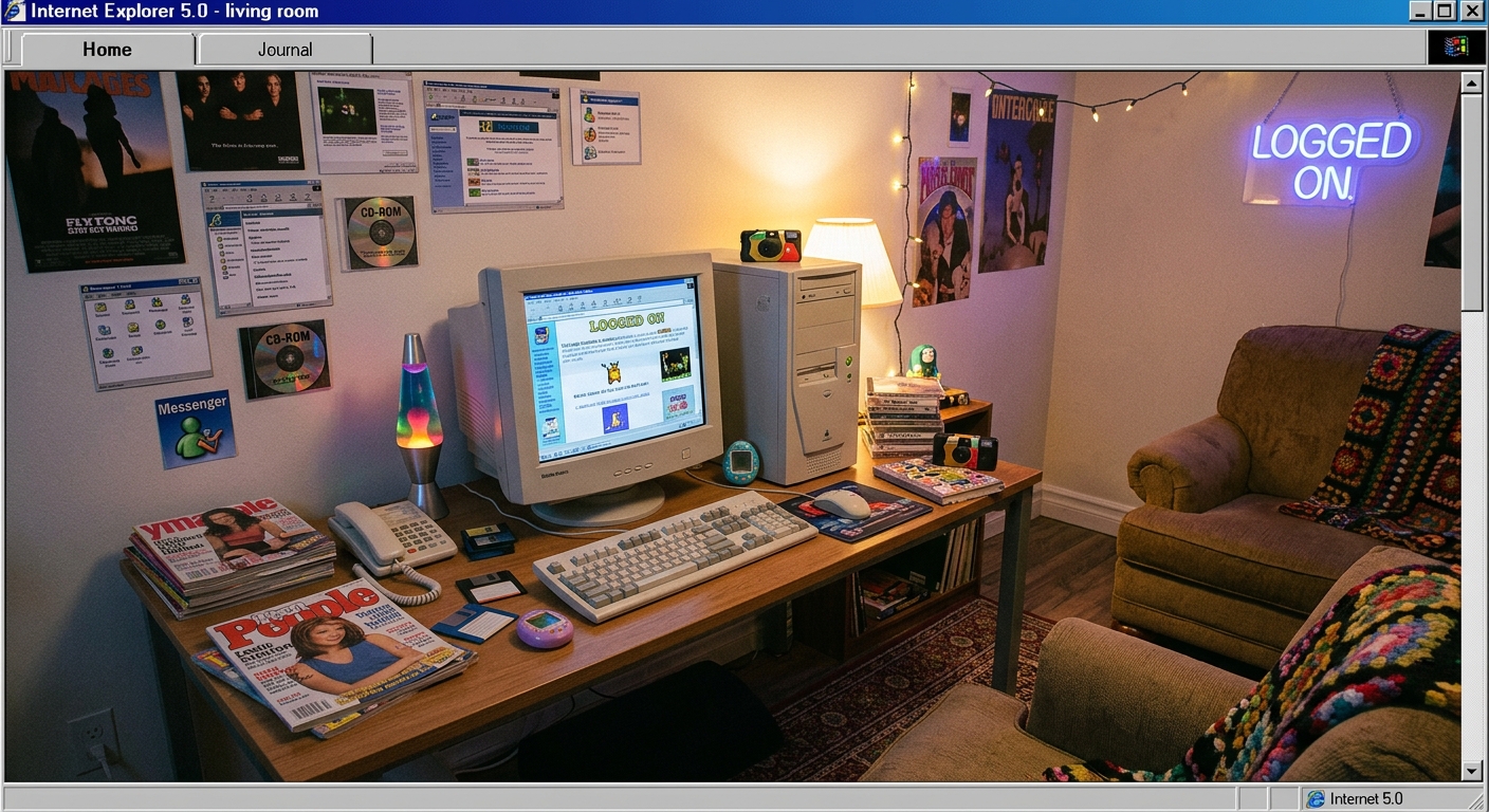 The Nostalgic Internet: Why Millennials Are Recreating Early 2000s Web Aesthetics - Illustration 1