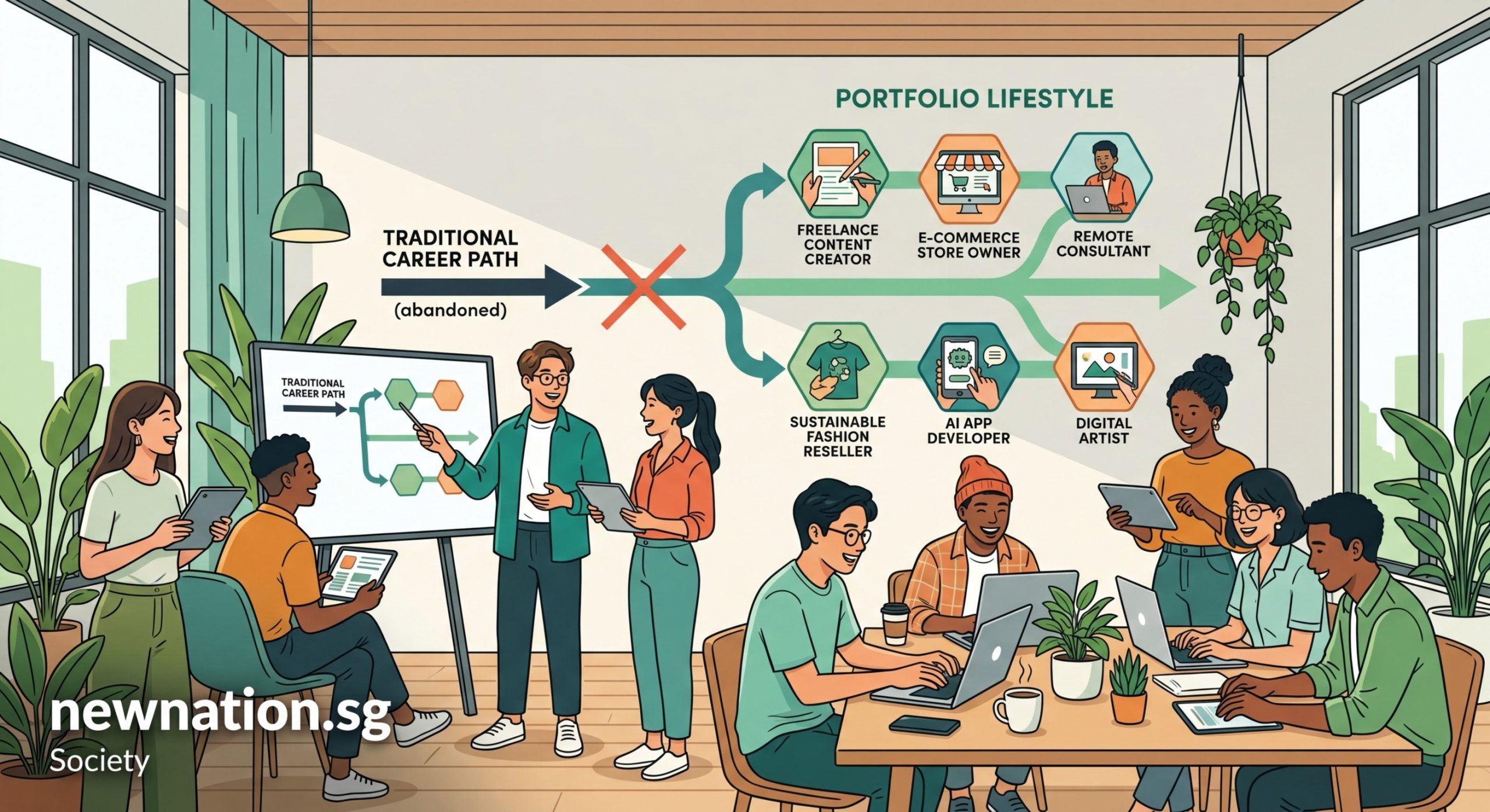 Why Gen Z Is Abandoning Traditional Career Paths for Portfolio Lifestyles - Illustration 2