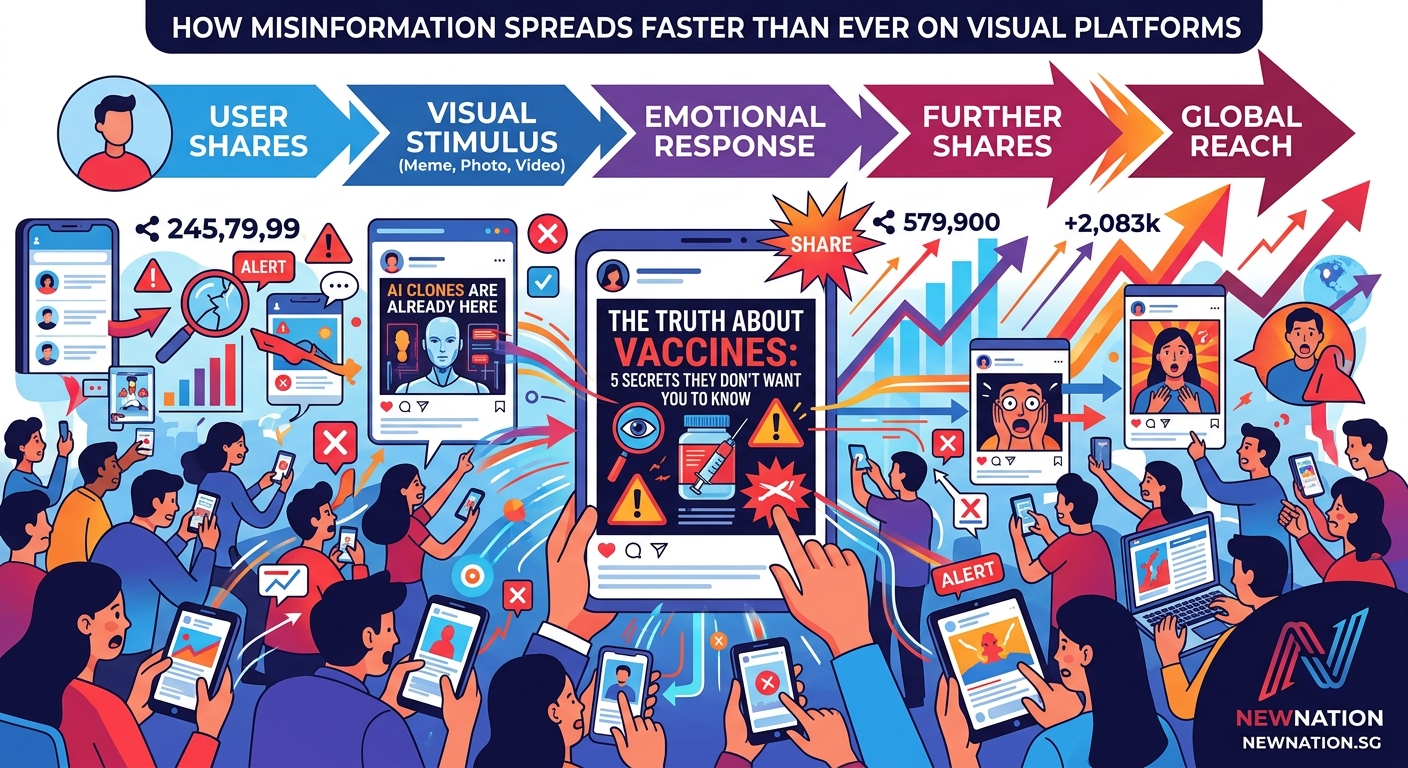 How Misinformation Spreads Faster Than Ever on Visual Platforms - Illustration 1