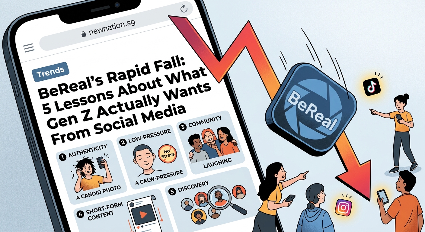 BeReal's Rapid Fall: 5 Lessons About What Gen Z Actually Wants From Social Media - Illustration 1