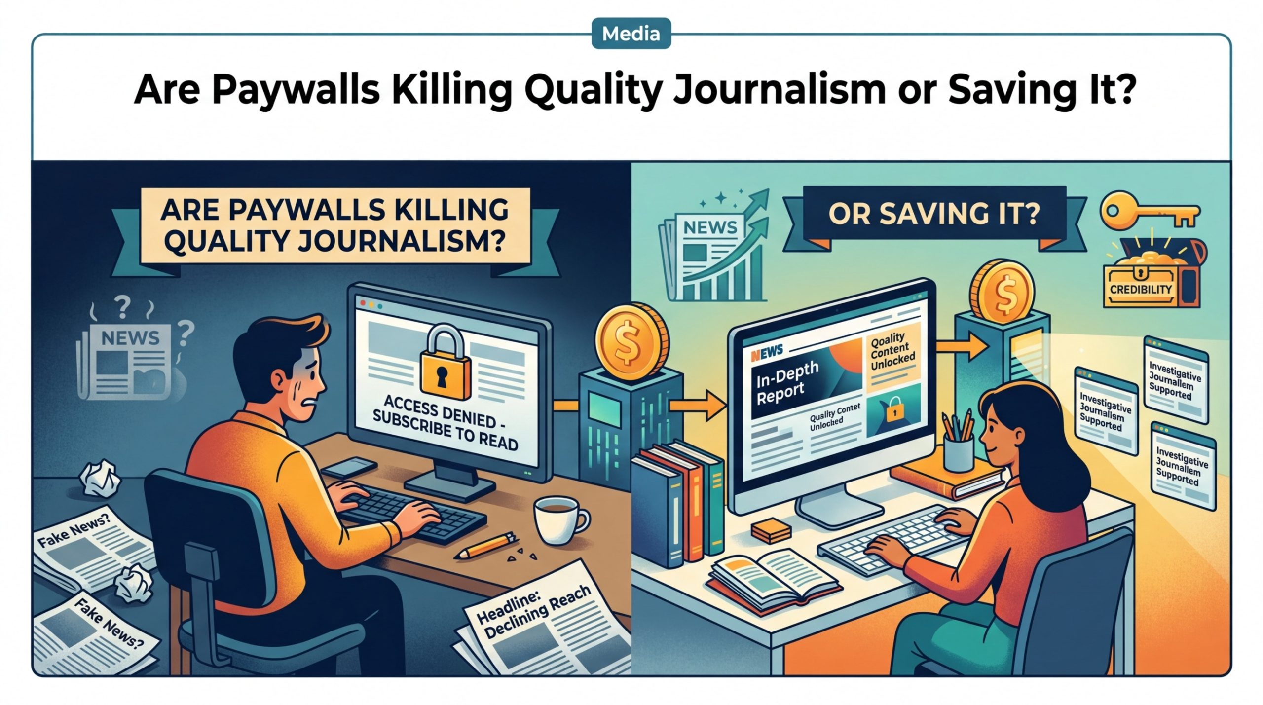 Are Paywalls Killing Quality Journalism or Saving It? - Illustration 1